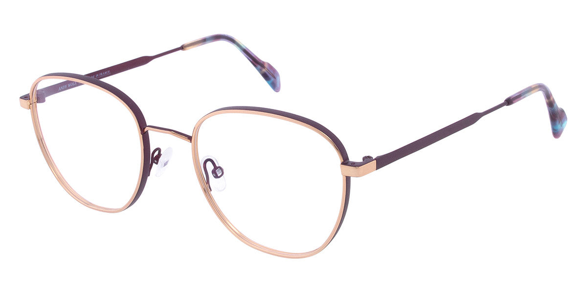 Andy Wolf® 4759 ANW 4759 K 51 - Rosegold/Violet K Eyeglasses