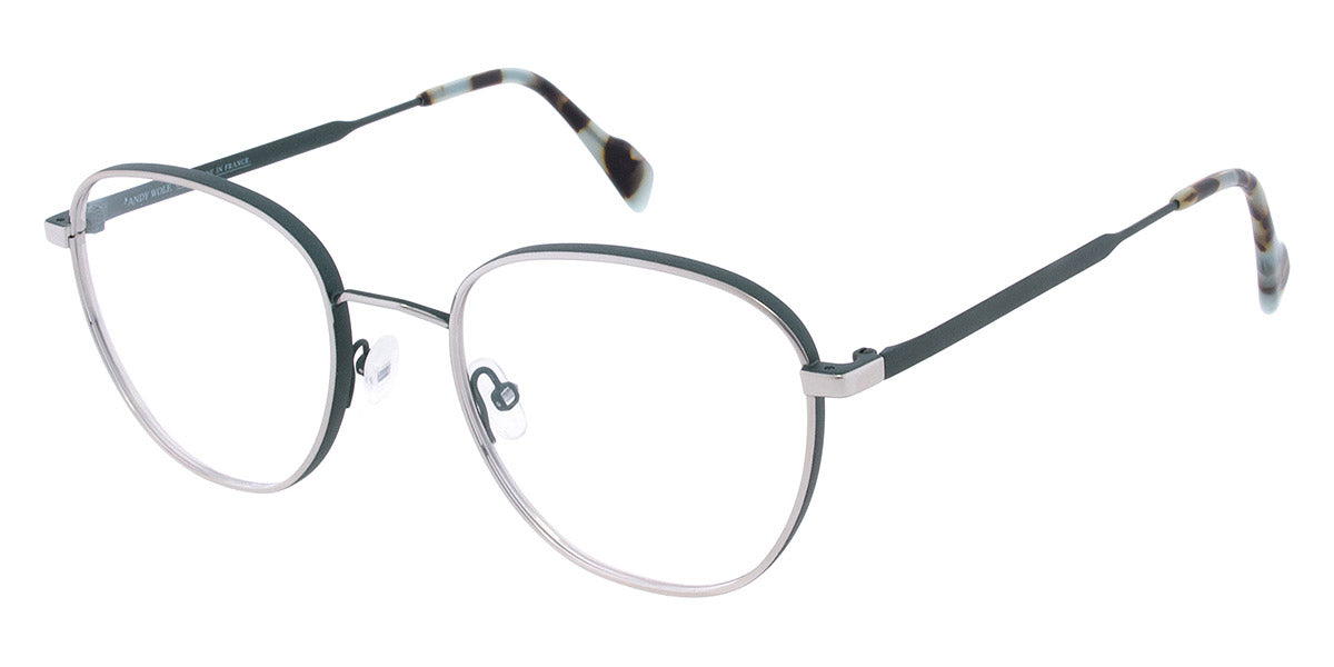 Andy Wolf® 4759 ANW 4759 M 51 - Graygold/Green M Eyeglasses