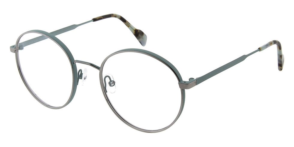 Andy Wolf® 4760 ANW 4760 05 51 - Gun/Teal 05 Eyeglasses