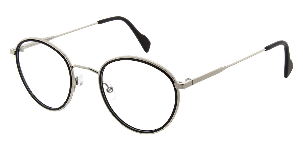 Andy Wolf® 4761 ANW 4761 01 47 - Silver/Black 01 Eyeglasses