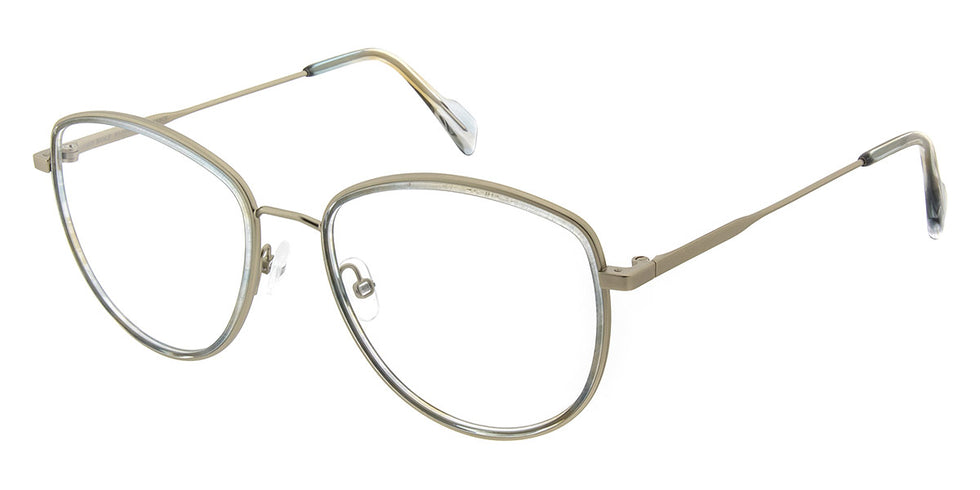 Andy Wolf® 4762 ANW 4762 03 53 - Graygold/Teal 03 Eyeglasses