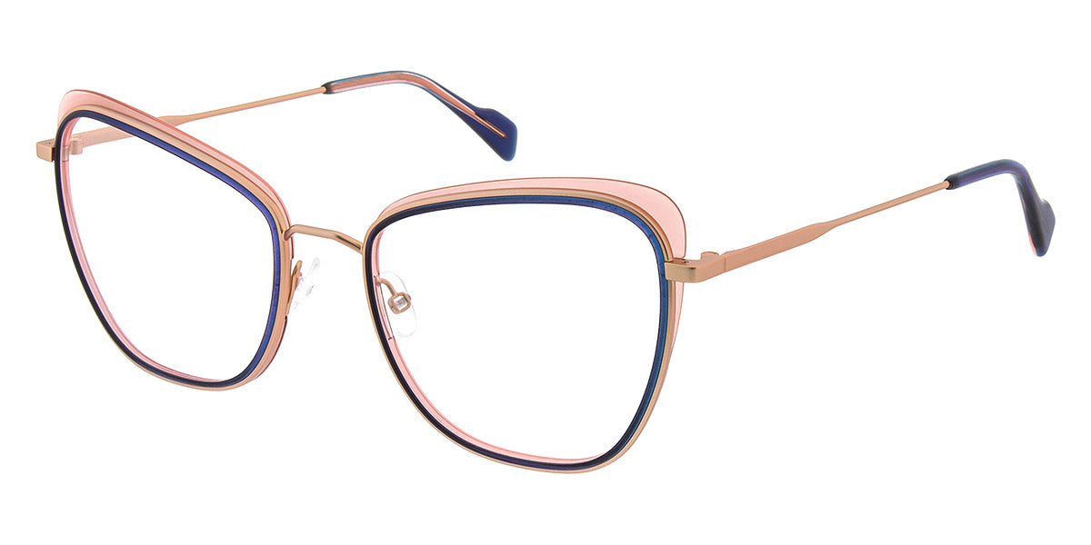 Andy Wolf® 4765 ANW 4765 06 55 - Rosegold/Blue 06 Eyeglasses