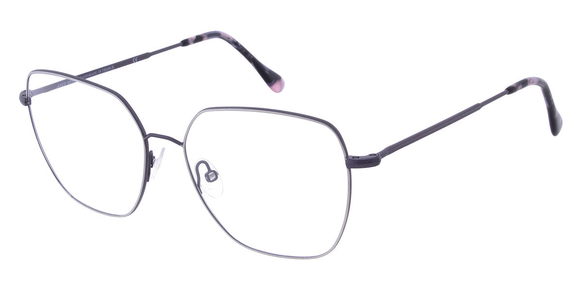 Andy Wolf® 4771 ANW 4771 06 52 - Gun/Violet 06 Eyeglasses