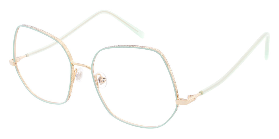Andy Wolf® 4786 ANW 4786 07 57 - Gold/Green 07 Eyeglasses