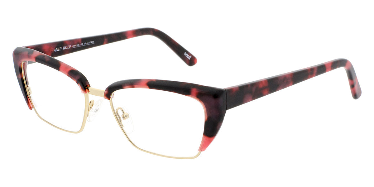 Andy Wolf® 5027 ANW 5027 H 53 - Red/Graygold H Eyeglasses