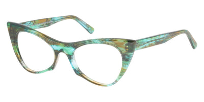 Andy Wolf® 5028 ANW 5028 G 53 - Green/Brown G Eyeglasses
