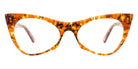 Andy Wolf® 5028 ANW 5028 P 53 - Brown/Yellow P Eyeglasses