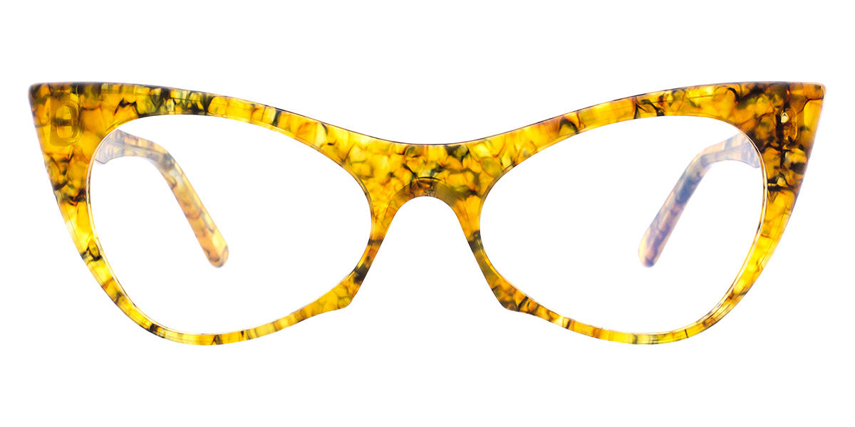 Andy Wolf® 5028 ANW 5028 Q 53 - Yellow/Black Q Eyeglasses