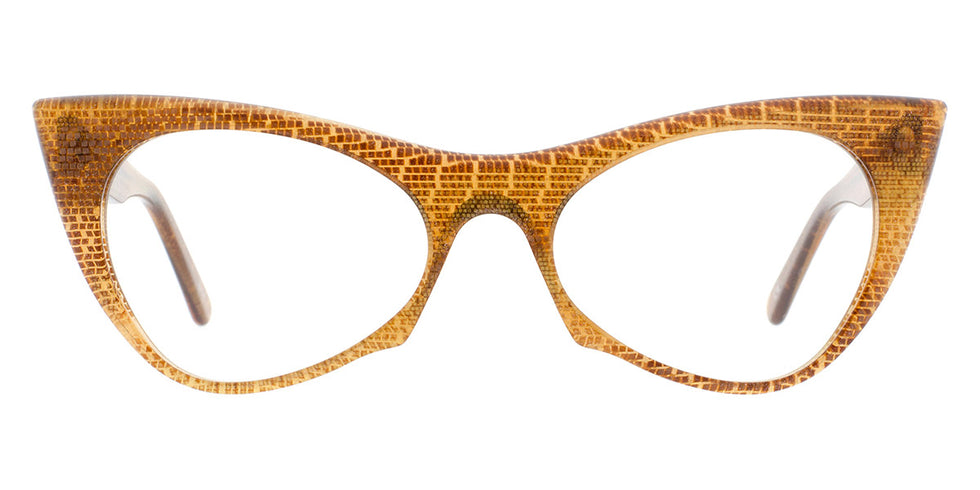 Andy Wolf® 5028 ANW 5028 V 53 - Brown V Eyeglasses