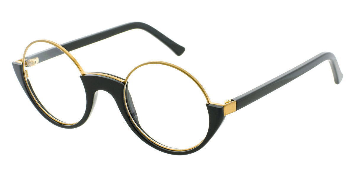 Andy Wolf® 5041 ANW 5041 G 47 - Black/Gold G Eyeglasses