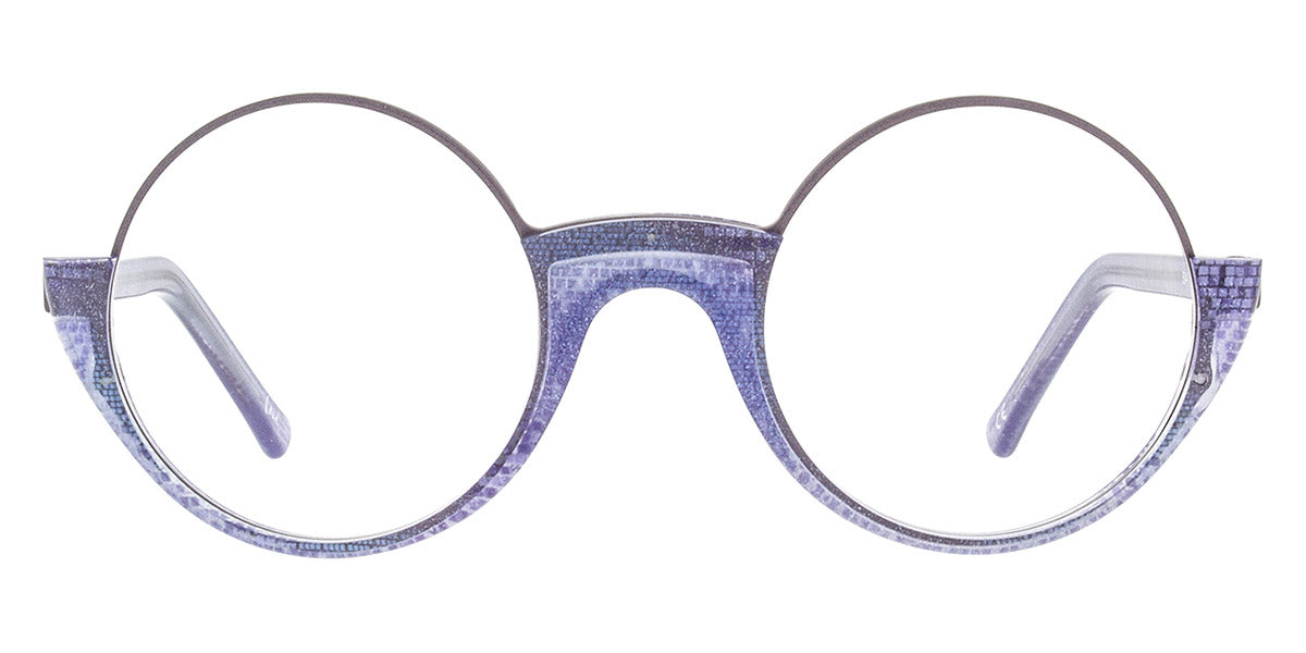 Andy Wolf® 5041 ANW 5041 N 47 - Violet/Silver N Eyeglasses