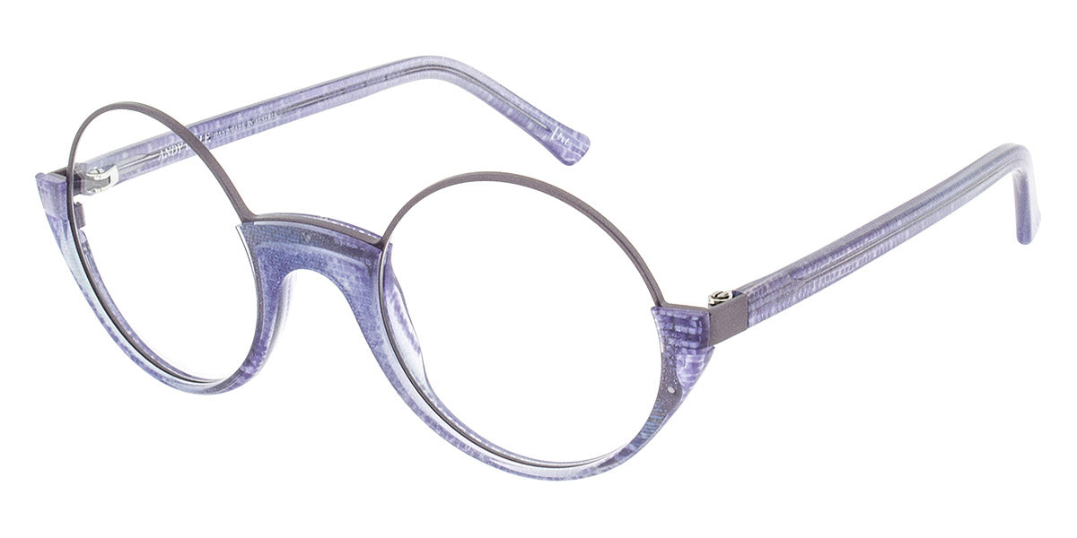 Andy Wolf® 5041 ANW 5041 N 47 - Violet/Silver N Eyeglasses