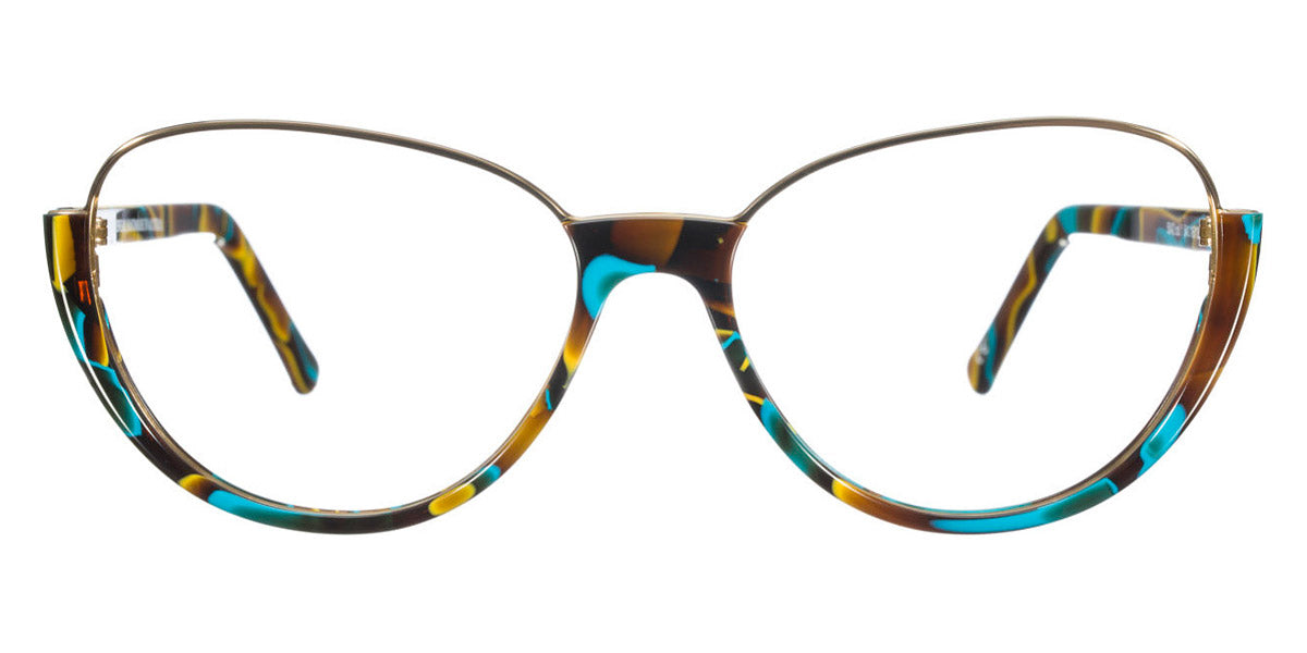 Andy Wolf® 5042 ANW 5042 F 54 - Colorful/Gold F Eyeglasses