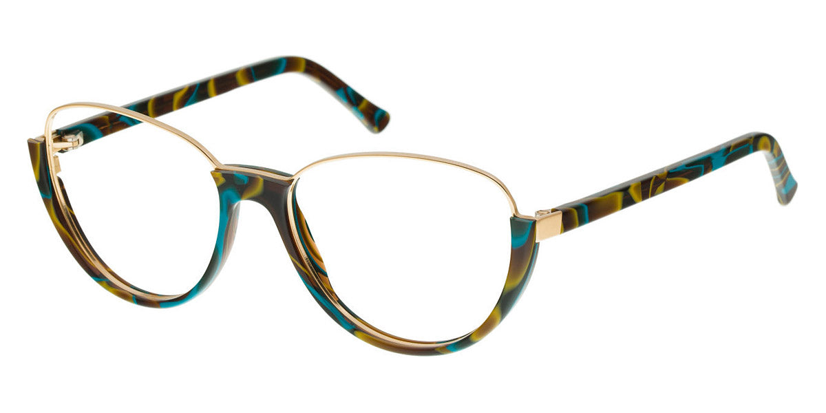 Andy Wolf® 5042 ANW 5042 F 54 - Colorful/Gold F Eyeglasses