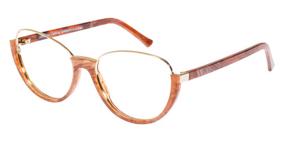 Andy Wolf® 5042 ANW 5042 H 54 - Brown/Gold H Eyeglasses