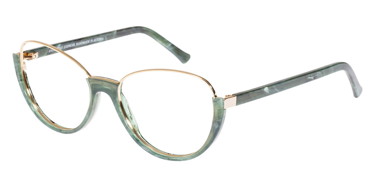 Andy Wolf® 5042 ANW 5042 K 54 - Teal/Gold K Eyeglasses