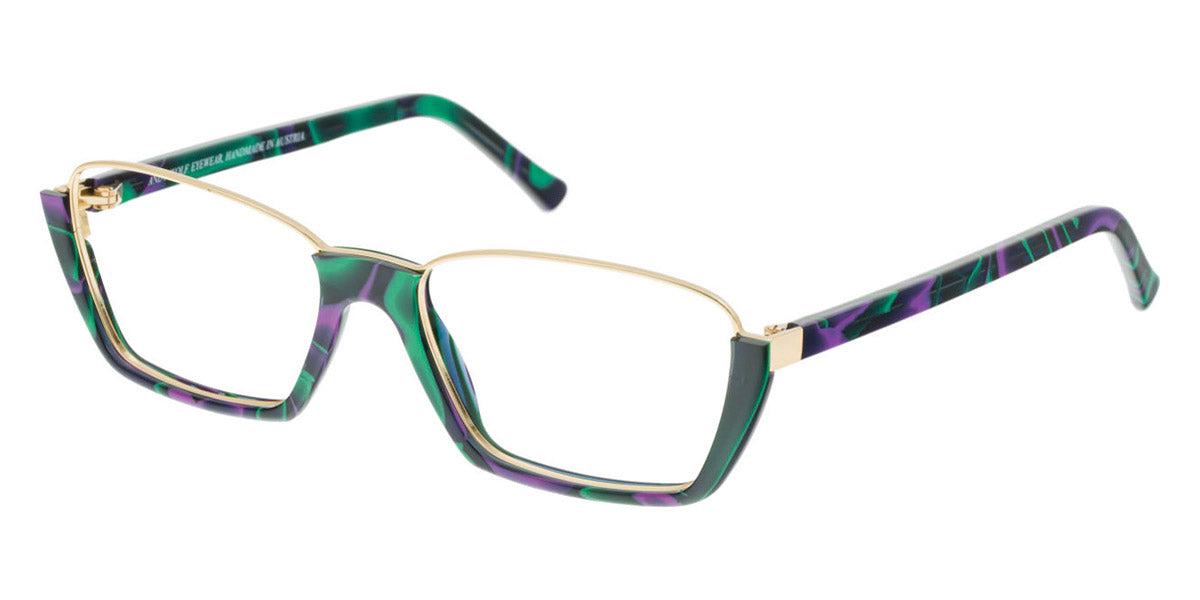 Andy Wolf® 5043 ANW 5043 C 53 - Green/Graygold C Eyeglasses