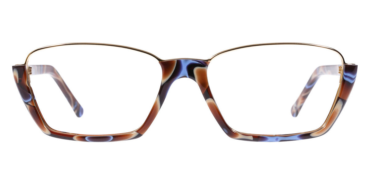 Andy Wolf® 5043 ANW 5043 D 53 - Brown/Graygold D Eyeglasses