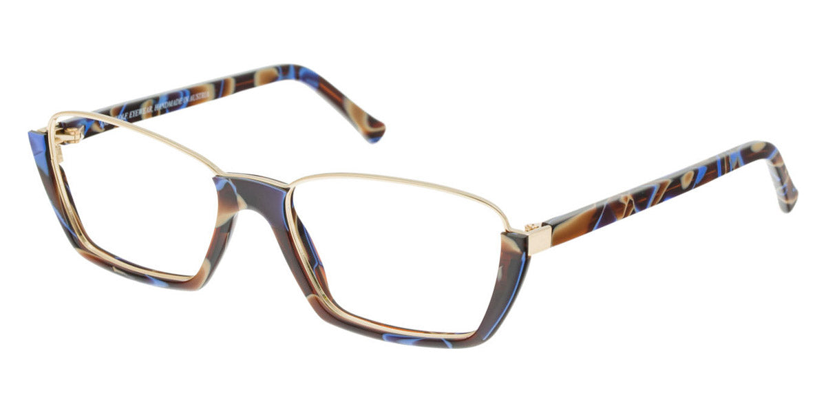 Andy Wolf® 5043 ANW 5043 D 53 - Brown/Graygold D Eyeglasses