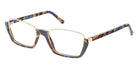 Andy Wolf® 5043 ANW 5043 D 53 - Brown/Graygold D Eyeglasses