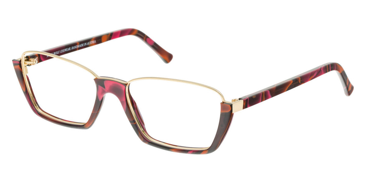Andy Wolf® 5043 ANW 5043 E 53 - Berry/Graygold E Eyeglasses