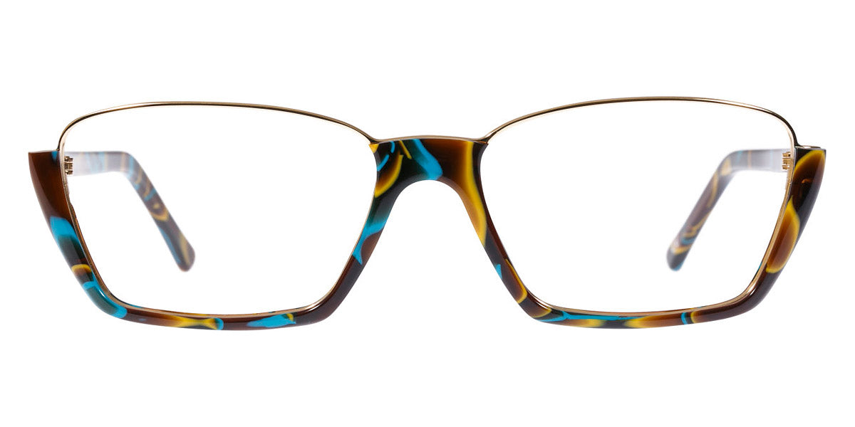 Andy Wolf® 5043 ANW 5043 F 53 - Colorful/Graygold F Eyeglasses