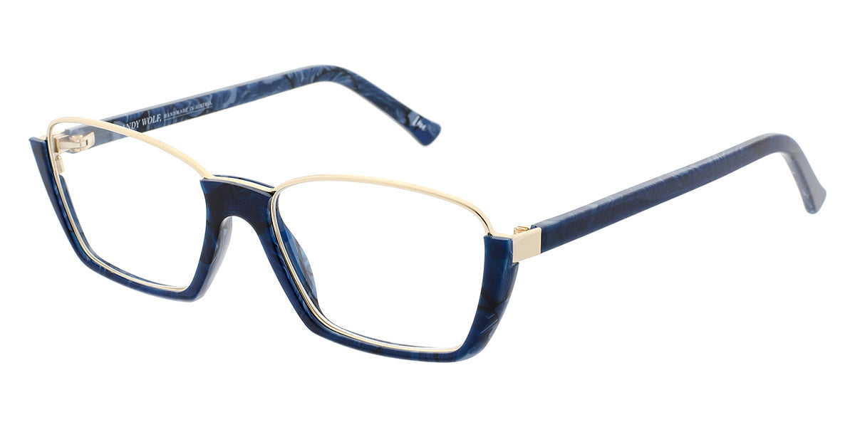 Andy Wolf® 5043 ANW 5043 G 53 - Blue/Graygold G Eyeglasses