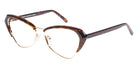 Andy Wolf® 5047 ANW 5047 B 57 - Brown/Gold B Eyeglasses