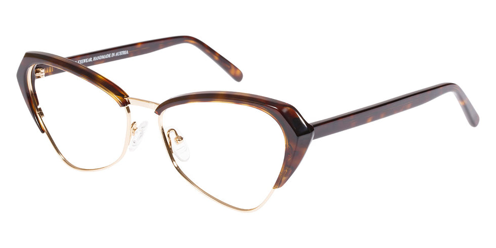 Andy Wolf® 5047 ANW 5047 B 57 - Brown/Gold B Eyeglasses