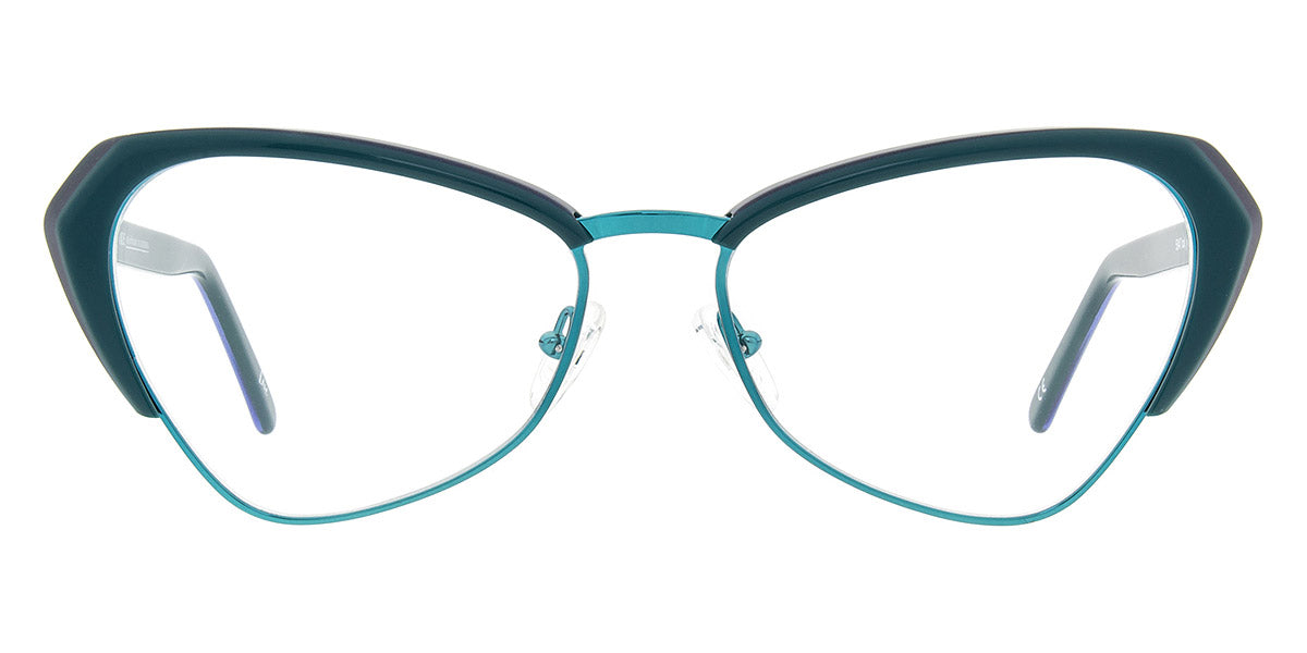 Andy Wolf® 5047 ANW 5047 J 57 - Brown/Teal J Eyeglasses