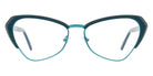 Andy Wolf® 5047 ANW 5047 J 57 - Brown/Teal J Eyeglasses