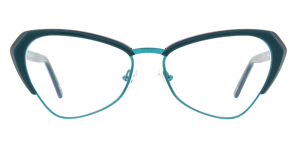 Andy Wolf® 5047 ANW 5047 J 57 - Brown/Teal J Eyeglasses