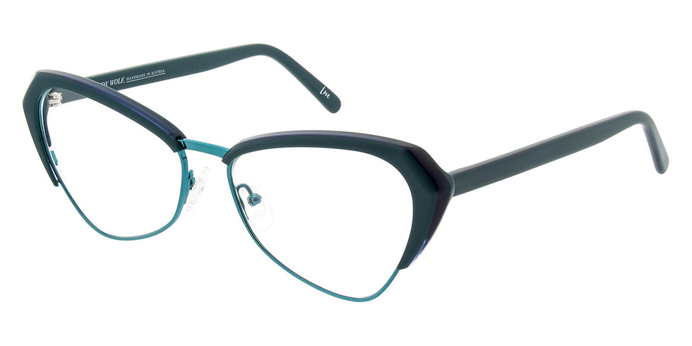 Andy Wolf® 5047 ANW 5047 J 57 - Brown/Teal J Eyeglasses