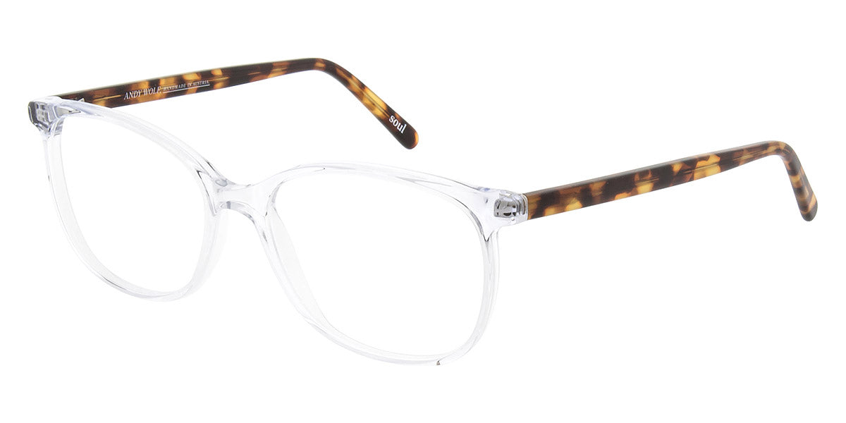 Andy Wolf® 5051 ANW 5051 X 54 - Crystal/Brown X Eyeglasses