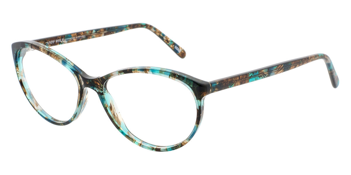 Andy Wolf® 5056 ANW 5056 N 54 - Blue/Brown N Eyeglasses