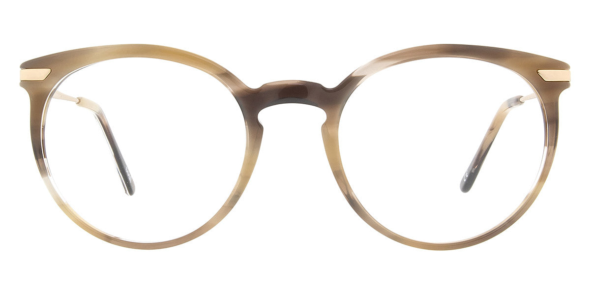 Andy Wolf® 5074 ANW 5074 J 51 - Brown/Gold J Eyeglasses
