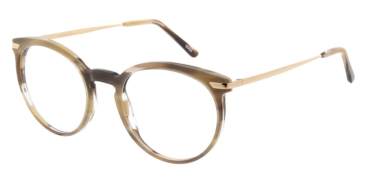 Andy Wolf® 5074 ANW 5074 J 51 - Brown/Gold J Eyeglasses