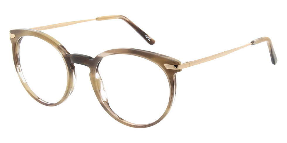 Andy Wolf® 5074 ANW 5074 J 51 - Brown/Gold J Eyeglasses