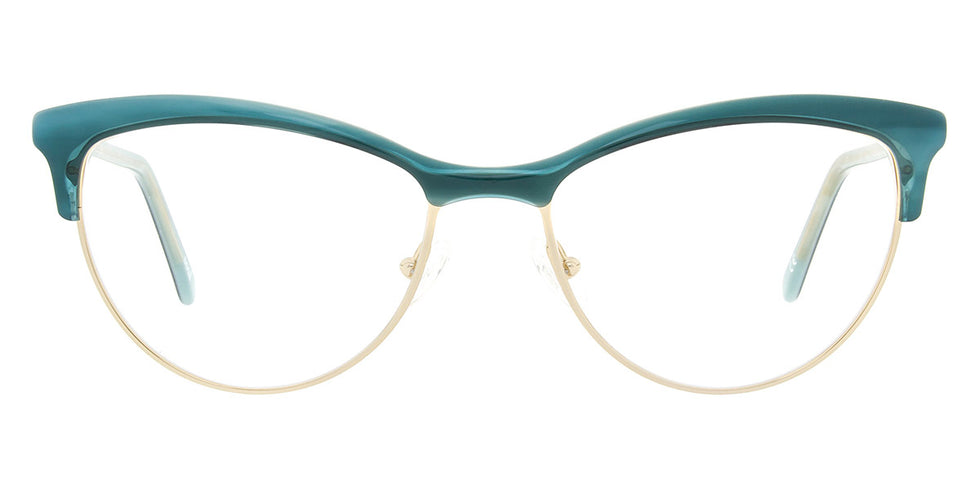 Andy Wolf® 5081 ANW 5081 E 53 - Teal/Gold E Eyeglasses