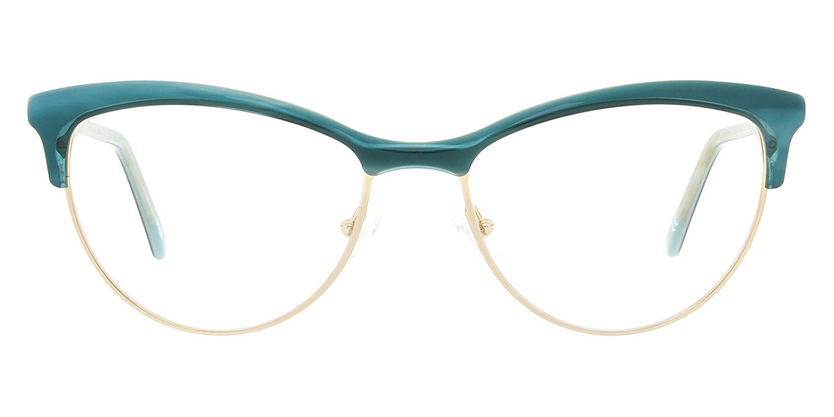 Andy Wolf® 5081 ANW 5081 E 53 - Teal/Gold E Eyeglasses