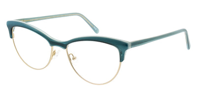 Andy Wolf® 5081 ANW 5081 E 53 - Teal/Gold E Eyeglasses