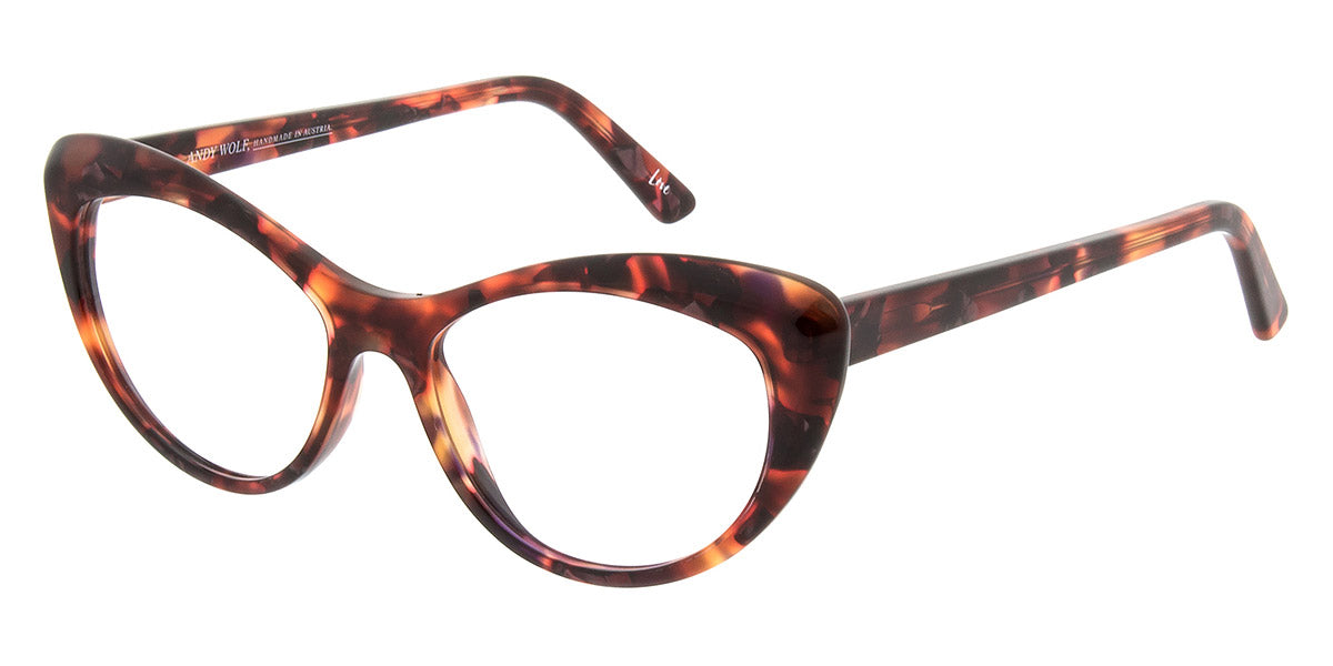 Andy Wolf® 5088 ANW 5088 C 50 - Red/Brown C Eyeglasses