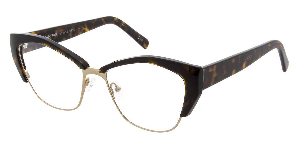 Andy Wolf® 5093 ANW 5093 B 56 - Brown/Gold B Eyeglasses