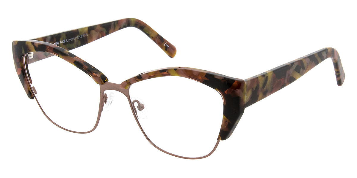 Andy Wolf® 5093 ANW 5093 C 56 - Berry/Gold C Eyeglasses