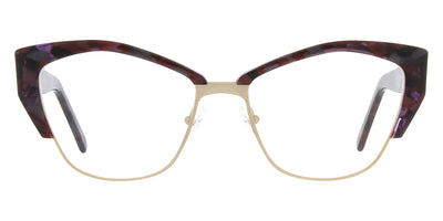 Andy Wolf® 5093 ANW 5093 D 56 - Violet/Gold D Eyeglasses