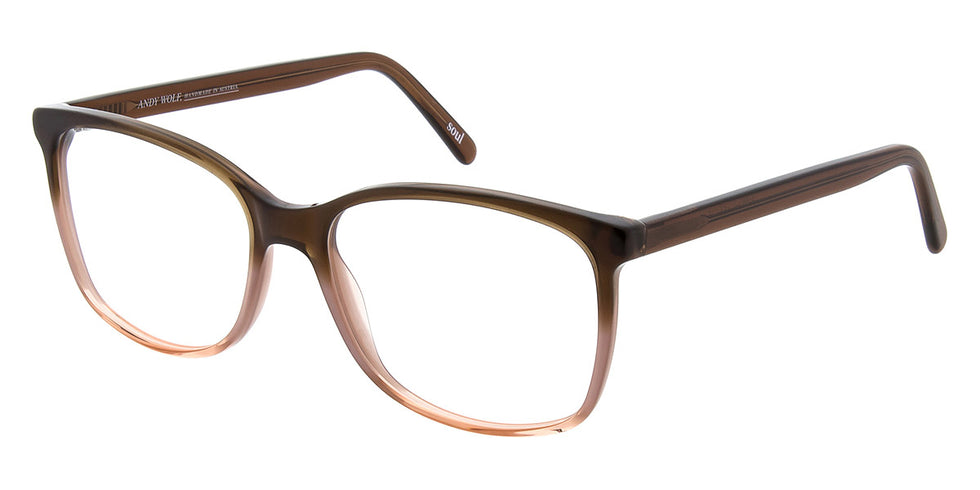 Andy Wolf® 5100 ANW 5100 P 54 - Brown/Pink P Eyeglasses
