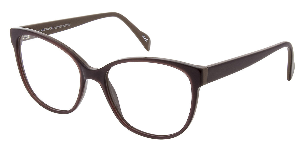 Andy Wolf® 5101 ANW 5101 D 55 - Brown D Eyeglasses