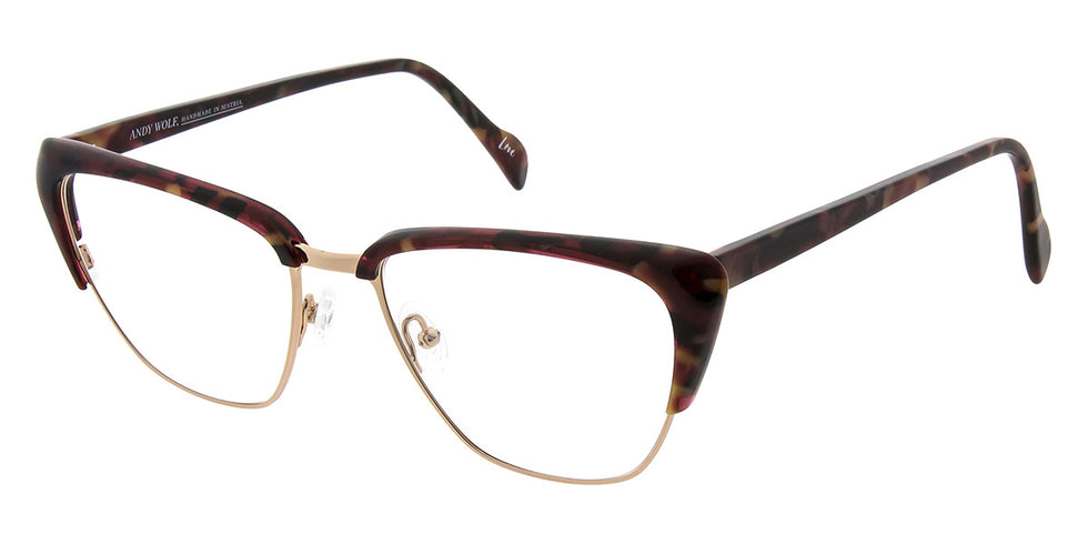 Andy Wolf® 5102 ANW 5102 D 55 - Berry/Rosegold D Eyeglasses