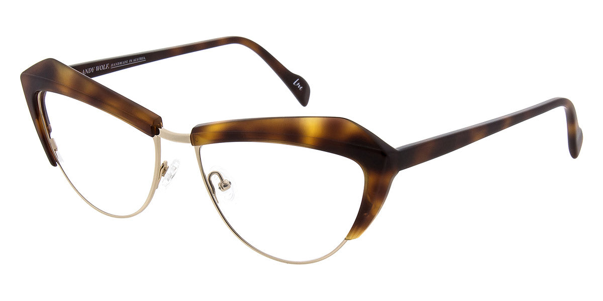 Andy Wolf® 5103 ANW 5103 B 57 - Brown/Gold B Eyeglasses