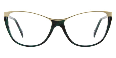 Andy Wolf® 5104 ANW 5104 C 57 - Teal/Gold C Eyeglasses